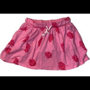 Cat & Jack Strawberry Skirt W Built In Shorts Size 6/7
